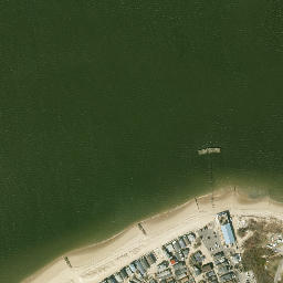 Satellite imagery of Breezy Point, US