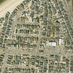 Satellite imagery of Breezy Point, US