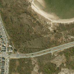 Satellite imagery of Breezy Point, US