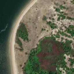 Satellite imagery of Sandy Hook Point, US