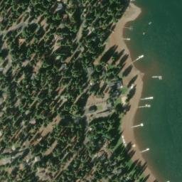 Satellite imagery of Almanor Peninsula, US
