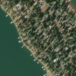 Satellite imagery of Almanor Peninsula, US