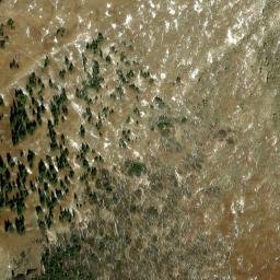 Satellite imagery of Devils Thumb, US