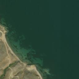 Satellite imagery of Redcliff Point, GR