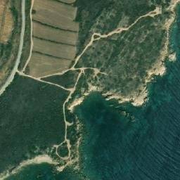 Satellite imagery of Oinos Point, TR