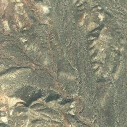 Satellite imagery of Fault Scarp of 1954, US