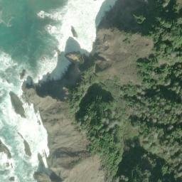 Satellite imagery of Cape Vizcaino, US