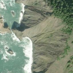 Satellite imagery of Cape Vizcaino, US