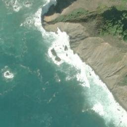 Satellite imagery of Cape Vizcaino, US