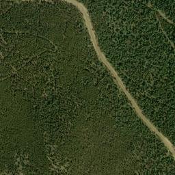 Satellite imagery of Old Soda Creek School Pegmatite Mine, US
