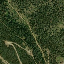 Satellite imagery of Old Soda Creek School Pegmatite Mine, US