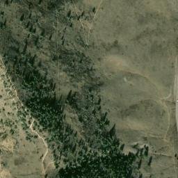 Satellite imagery of Dinosaur Ridge, US