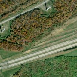 Satellite imagery of Allegheny Front, US