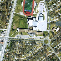 Satellite imagery of KANSAS CITY HICKMAN MILLS TANK — NGS JE1951, US