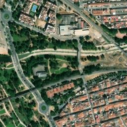 Satellite imagery of Albarregas Roman bridge, ES