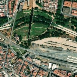 Satellite imagery of Albarregas Roman bridge, ES