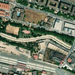 Satellite imagery of Albarregas Roman bridge, ES