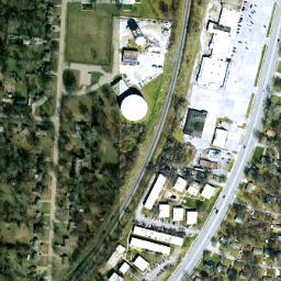 Satellite imagery of KANSAS CITY HICKMAN MILLS TANK — NGS JE1951, US