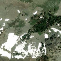 Satellite imagery of Cathedral Peak, US