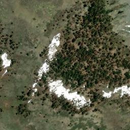 Satellite imagery of Cathedral Peak, US