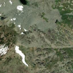 Satellite imagery of Cathedral Peak, US