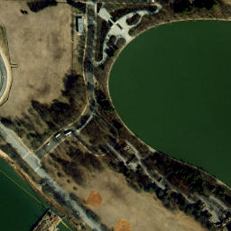 Satellite imagery of National Mall, US
