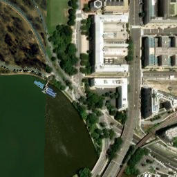 Satellite imagery of National Mall, US