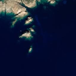 Satellite imagery of Capo Spartivento, IT