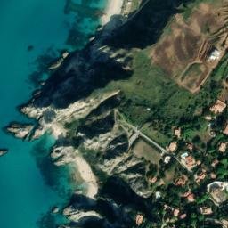 Satellite imagery of Capo Vaticano, IT