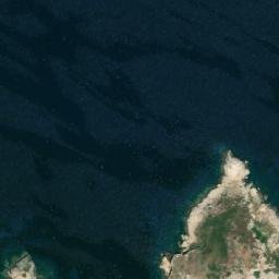 Satellite imagery of Cape Vrulidia, GR