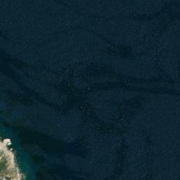 Satellite imagery of Cape Vrulidia, GR