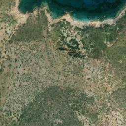 Satellite imagery of Cape Vrulidia, GR