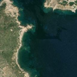 Satellite imagery of Cape Vrulidia, GR