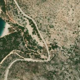 Satellite imagery of Cape Trachvlì, GR