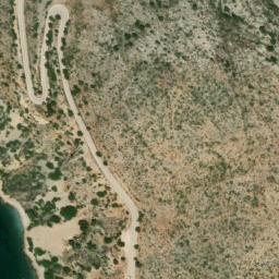 Satellite imagery of Cape Trachvlì, GR