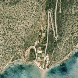 Satellite imagery of Cape Faraklo, GR