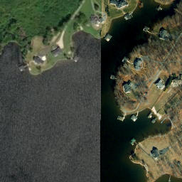 Satellite imagery of Moses Point, US