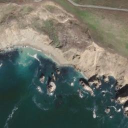 Satellite imagery of Point Reyes, US