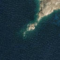 Satellite imagery of Cape Nikolo, GR