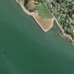 Satellite imagery of Tiburon Peninsula, US