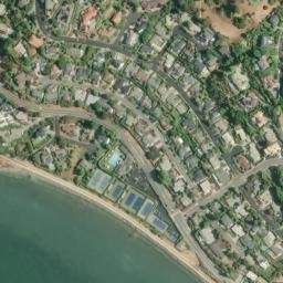 Satellite imagery of Tiburon Peninsula, US