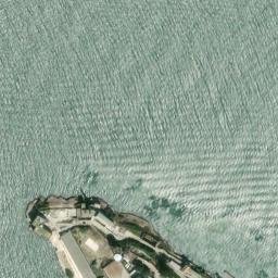 Satellite imagery of Alcatraz, US