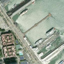 Satellite imagery of Clarks Point (historical), US