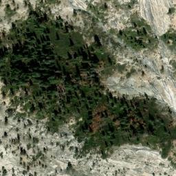 Satellite imagery of El Capitan Moraine, US
