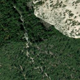 Satellite imagery of El Capitan Moraine, US