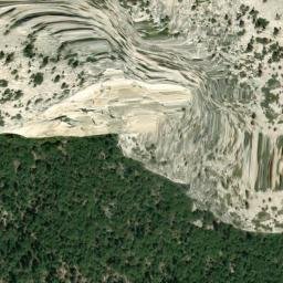 Satellite imagery of El Capitan Moraine, US