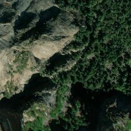 Satellite imagery of Cathedral Rocks, US
