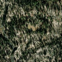 Satellite imagery of Devils Postpile, US