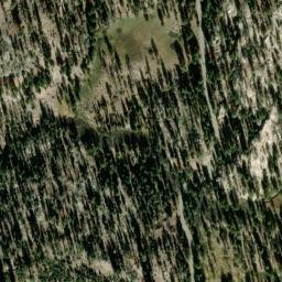 Satellite imagery of Devils Postpile, US