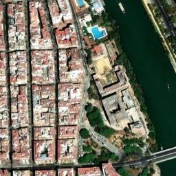Satellite imagery of Royal Alcázar of Seville, ES